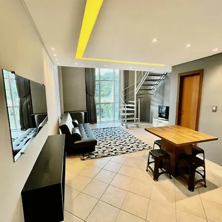 Saint Sebastian Flat 616 - Com Hidro! Ate 3 Pessoas, Duplex, No Centro Villa Jaragua do Sul Exterior photo